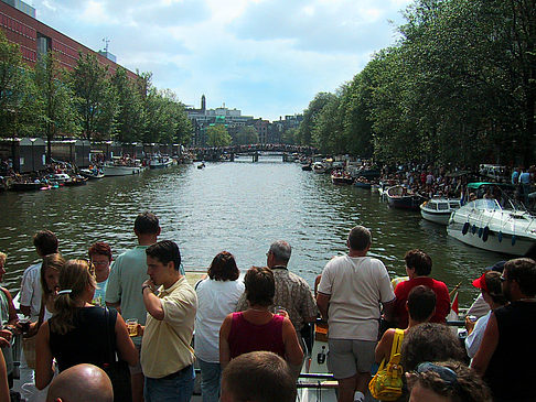 Fotos Boote im Kanal | Amsterdam